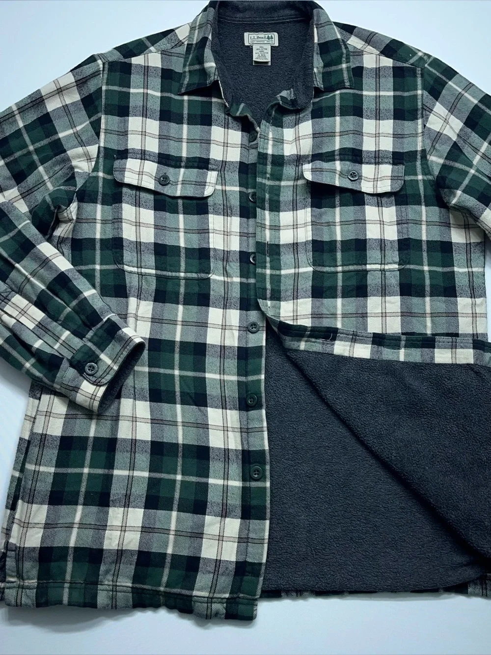 L.L. Bean plaid size mens